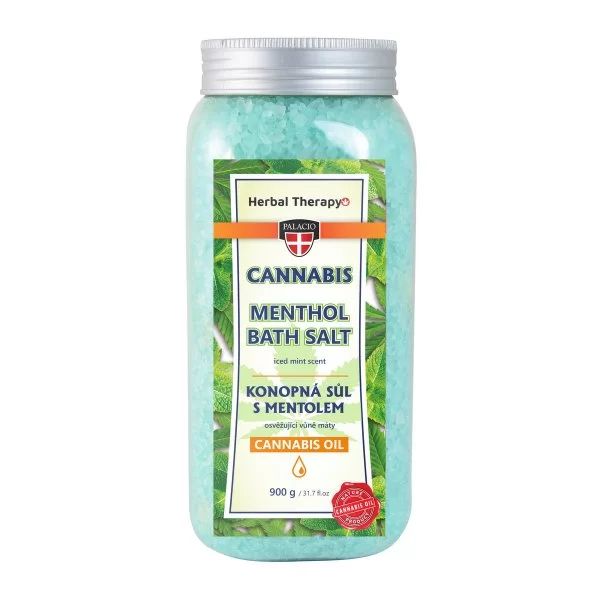 Palacio Cannabis-Badesalz mit Menthol, 900 g