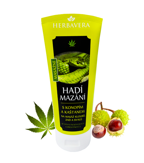 Herbavera Schlangenöl mit Hanf und Kastanie - 200 ml
