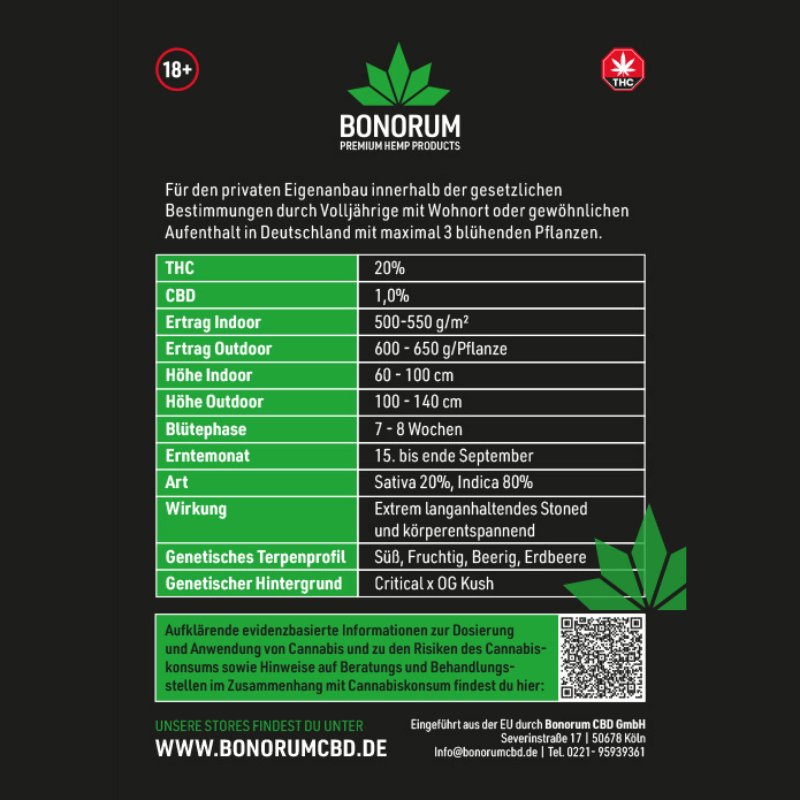 OK KUSH critical THC