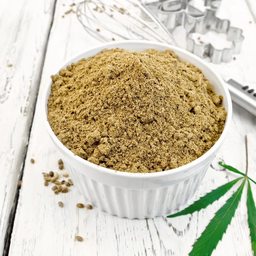 Organic hemp flour