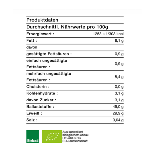 Organic hemp flour